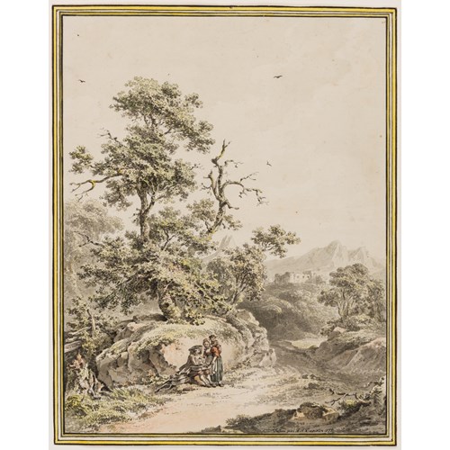 Landscape with a Peasant Family by a Path